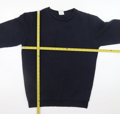 Mens UK Size M Zara Blue Pullover Sweatshirt