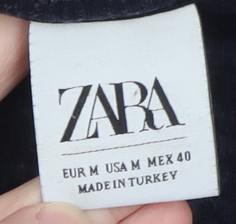 Mens UK Size M Zara Blue Pullover Sweatshirt