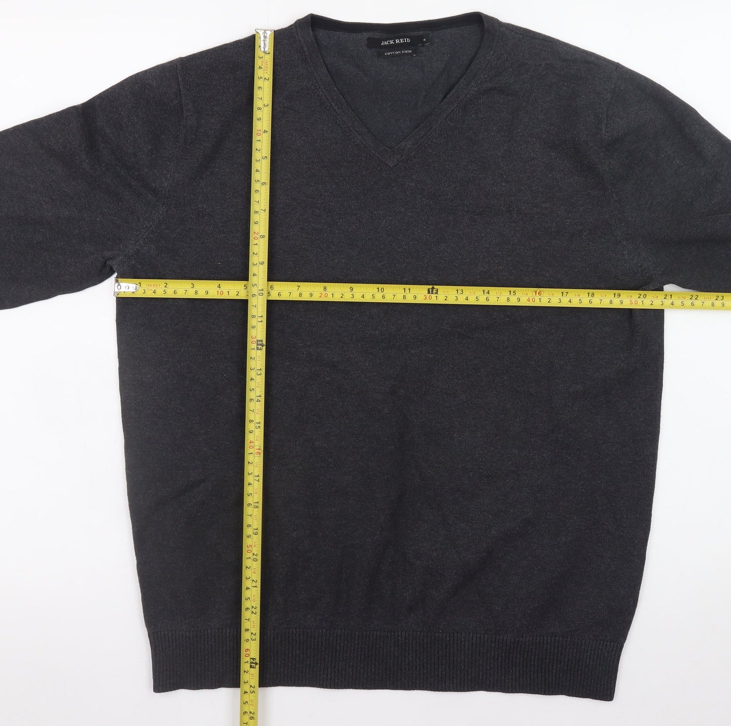 Mens UK Size M Jack Reid Grey Pullover Jumper