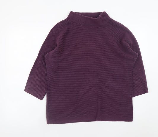 Womens UK Size M Lands' End Purple Pullover Jumper