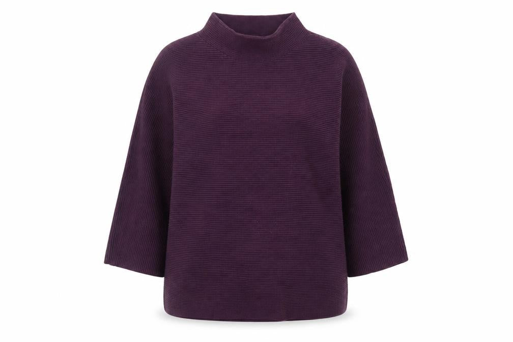 Womens UK Size M Lands' End Purple Pullover Jumper