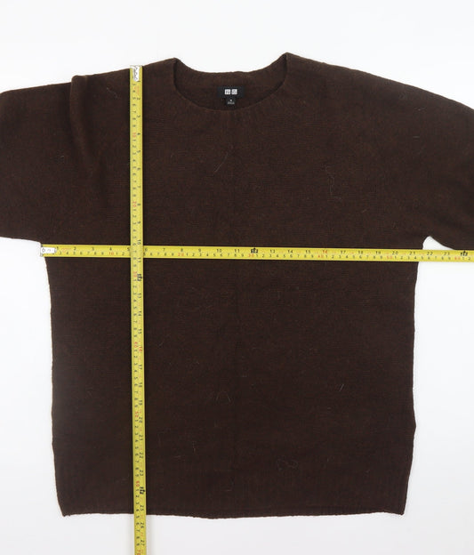 Womens UK Size M Uniqlo Brown Pullover Jumper