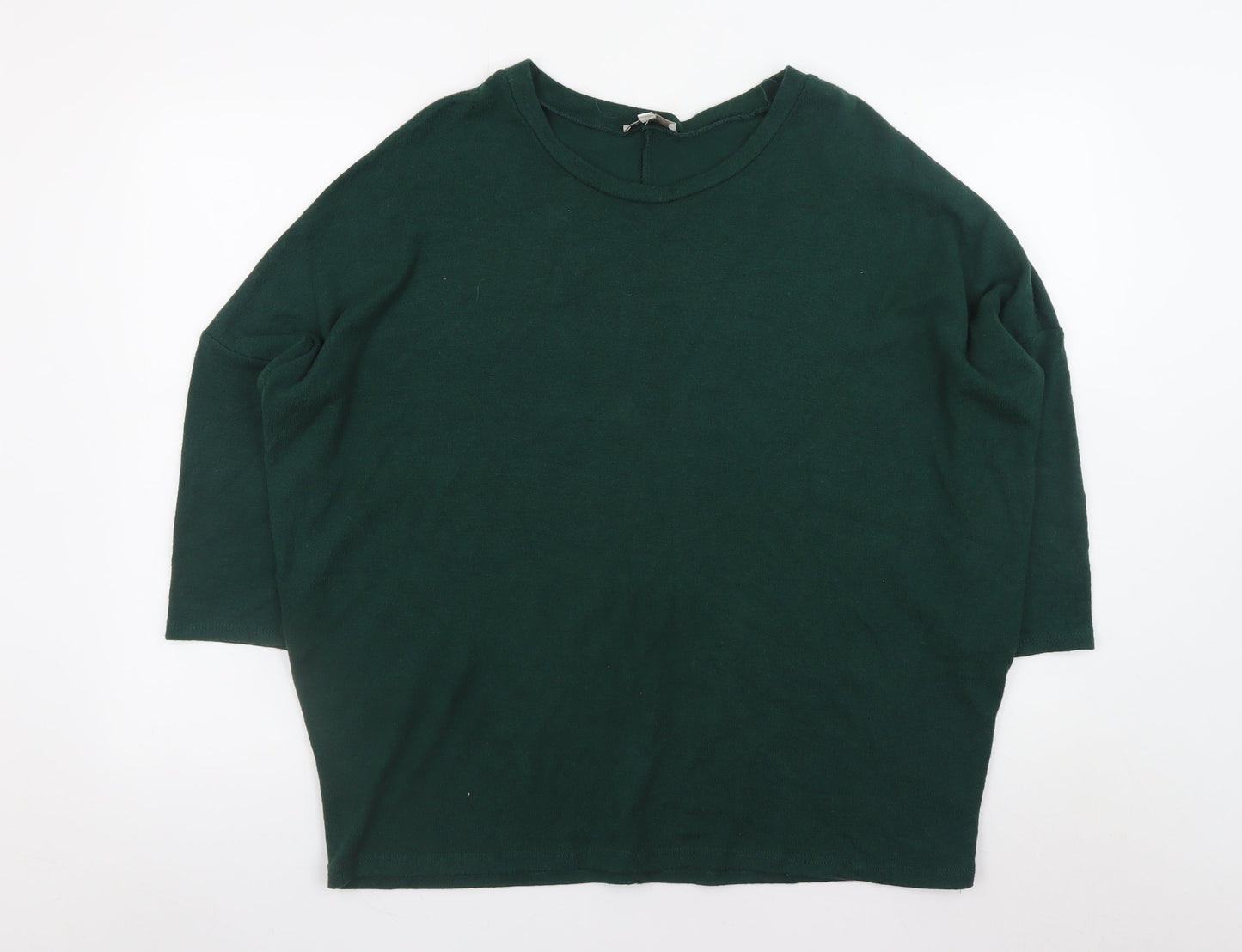 Womens UK Size S Apricot Green Pullover Jumper