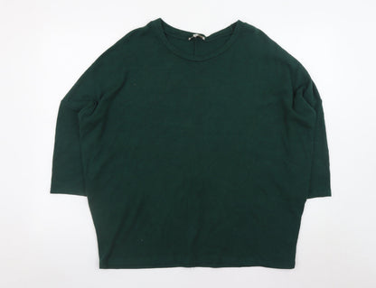 Womens UK Size S Apricot Green Pullover Jumper