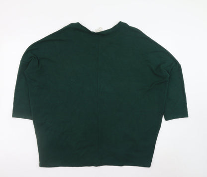 Womens UK Size S Apricot Green Pullover Jumper