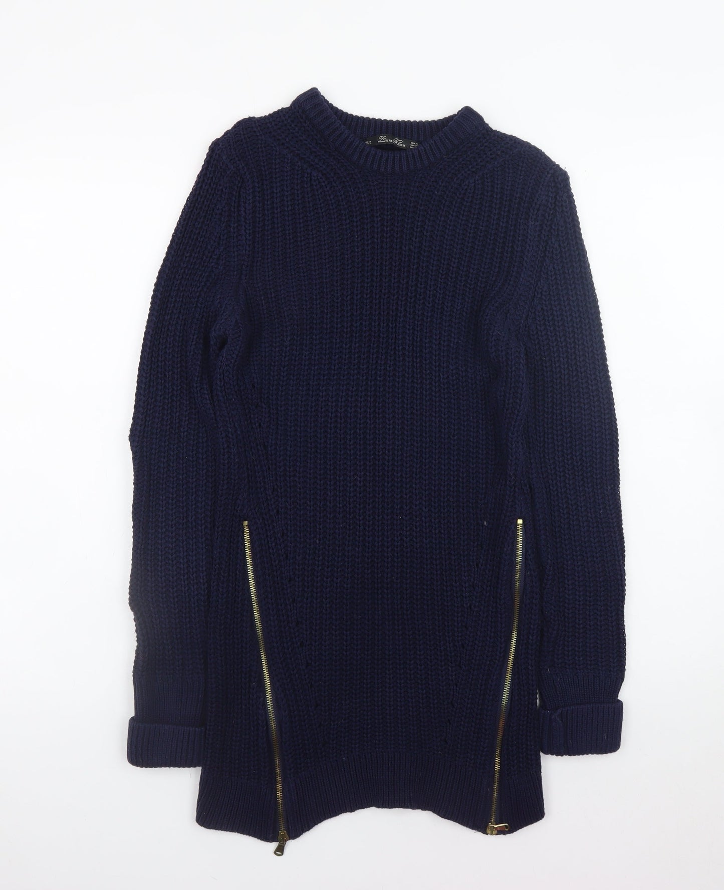 Womens UK Size 12 Zara Blue Pullover Jumper