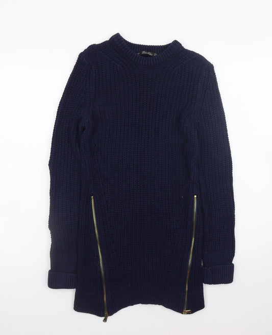 Womens UK Size 12 Zara Blue Pullover Jumper