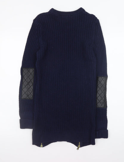Womens UK Size 12 Zara Blue Pullover Jumper