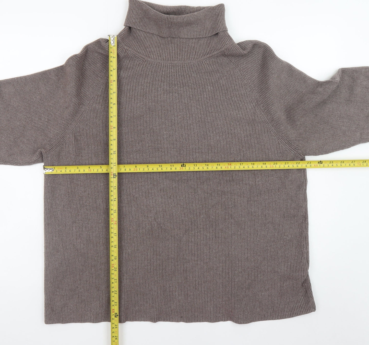 Womens UK Size XL Marks and Spencer Brown Pullover Jumper