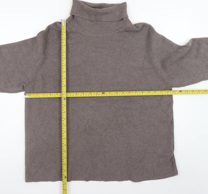 Womens UK Size XL Marks and Spencer Brown Pullover Jumper