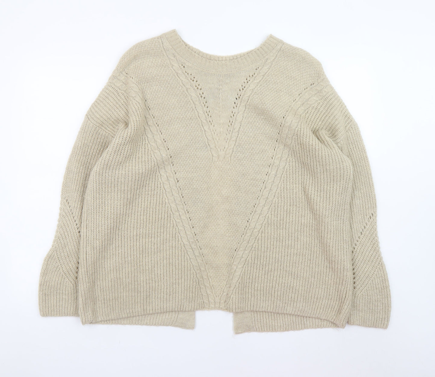 Womens UK Size 20 TU Beige Cardigan Jumper