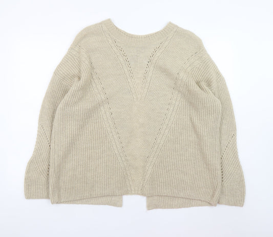 Womens UK Size 20 TU Beige Cardigan Jumper