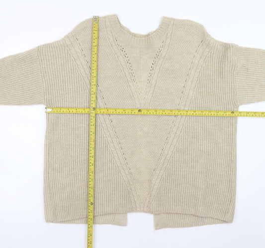 Womens UK Size 20 TU Beige Cardigan Jumper