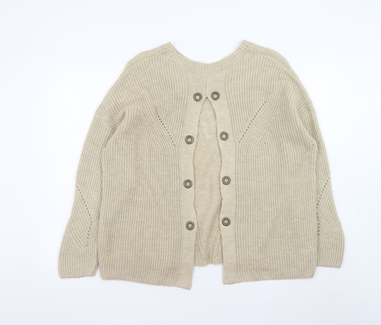 Womens UK Size 20 TU Beige Cardigan Jumper