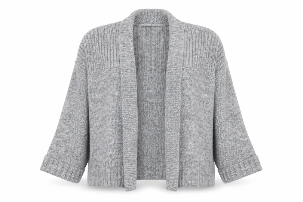 Womens UK Size 14 Marks and Spencer Grey Cardigan Jumper