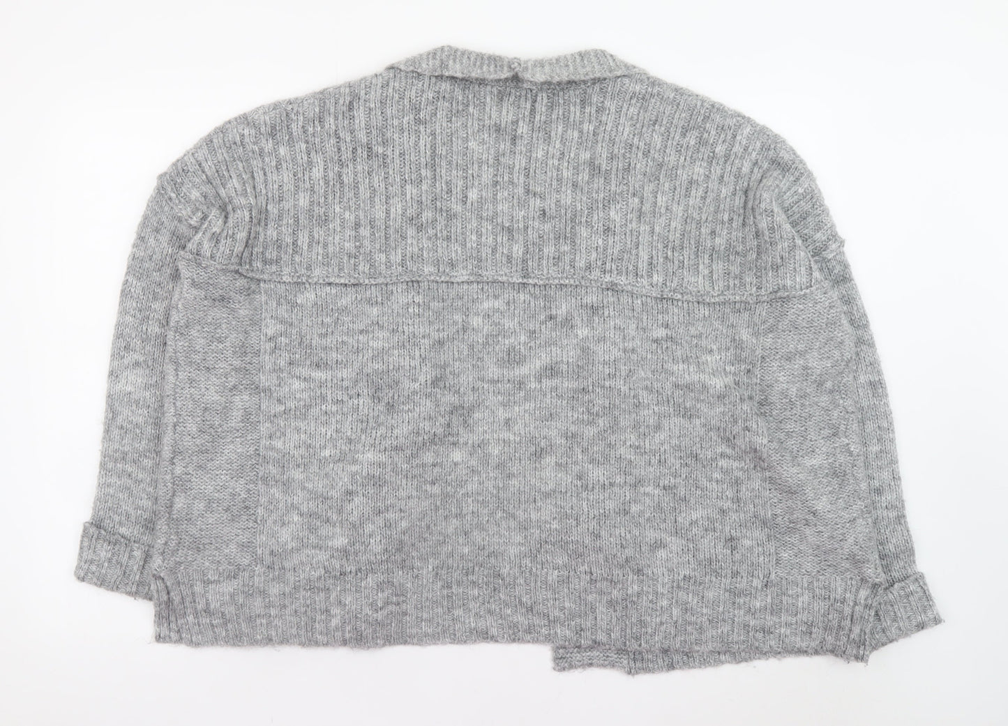 Womens UK Size 14 Marks and Spencer Grey Cardigan Jumper