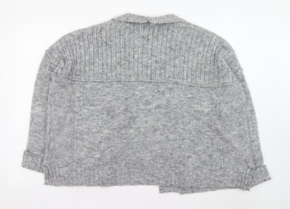 Womens UK Size 14 Marks and Spencer Grey Cardigan Jumper