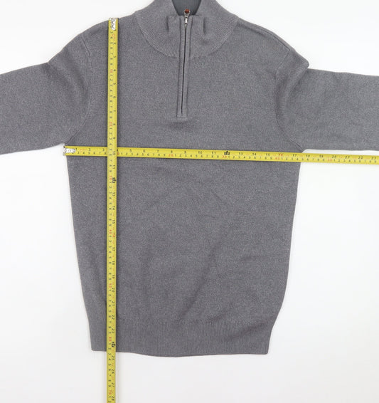 Mens UK Size XS NEXT Grey Full Zip Jumper