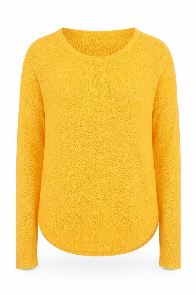 Womens UK Size 12 Zara Yellow Pullover Jumper