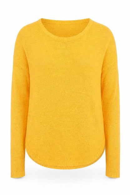 Womens UK Size 12 Zara Yellow Pullover Jumper