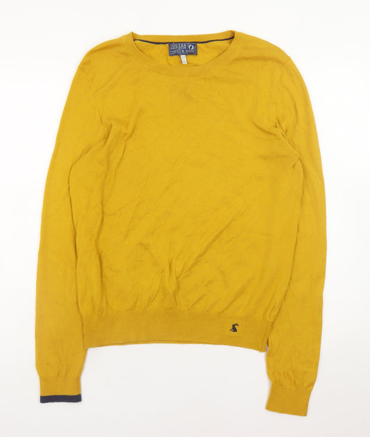 Mens UK Size L Joules Yellow Pullover Jumper