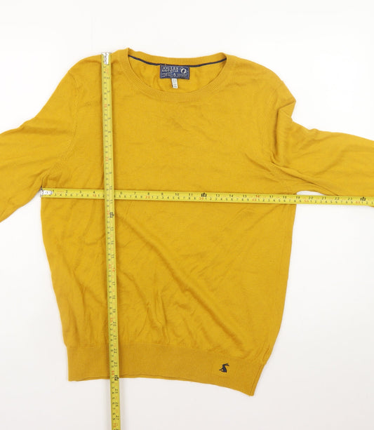 Mens UK Size L Joules Yellow Pullover Jumper