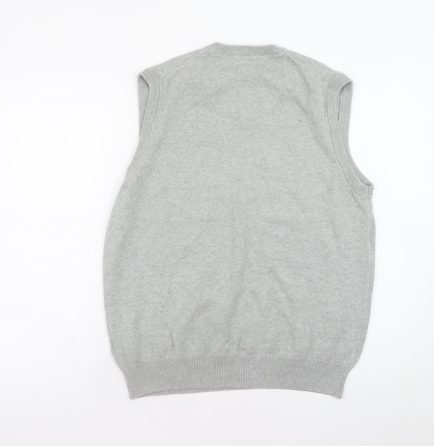 Mens UK Size M Marks and Spencer Grey Vest Jumper
