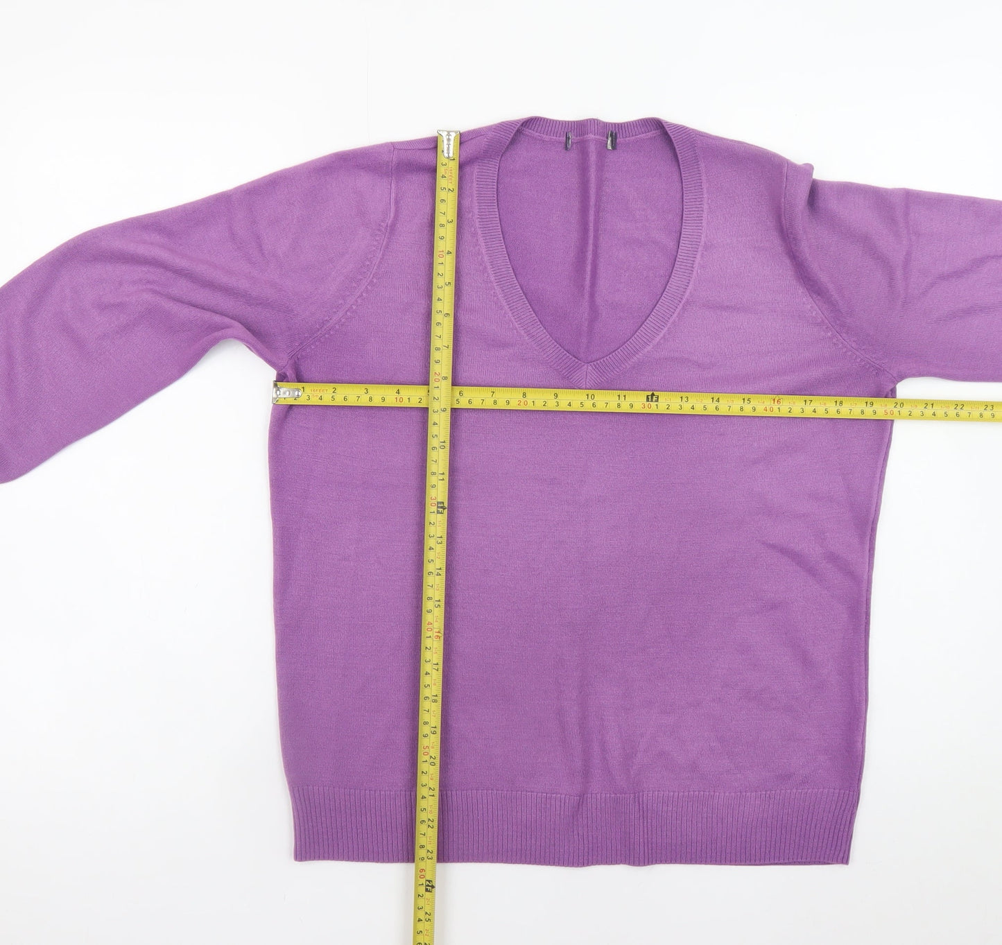 Mens UK Size L Marks and Spencer Purple Pullover Jumper