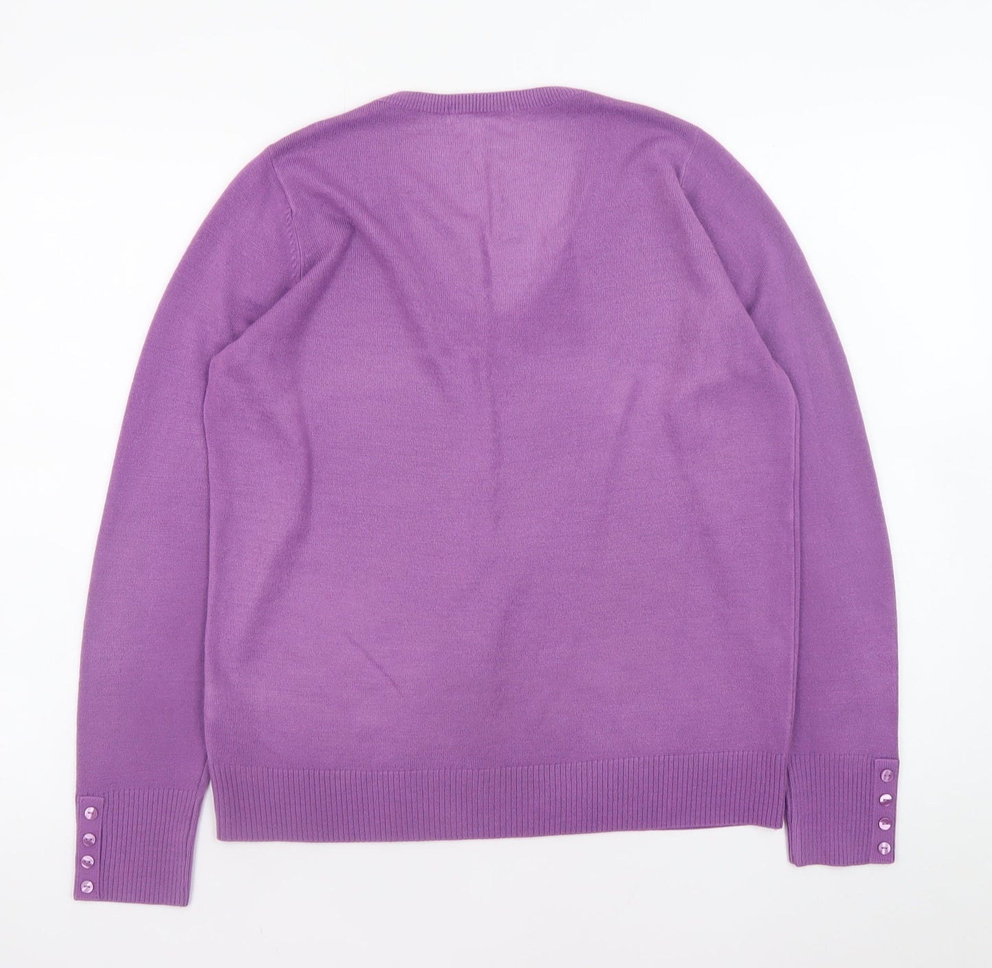 Mens UK Size L Marks and Spencer Purple Pullover Jumper