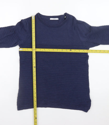 edc Womens Blue XS Crew Neck Knit Pullover Jumper