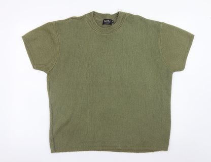 Mens UK Size XS boohooMAN Green Pullover Jumper