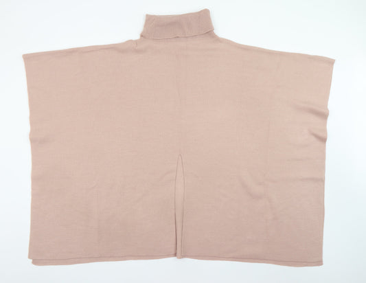 Womens UK Size One Size F&F Beige Cape Jumper