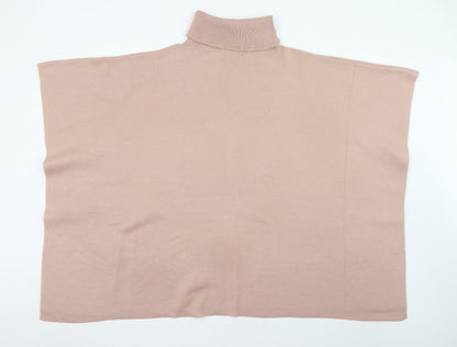 Womens UK Size One Size F&F Beige Cape Jumper