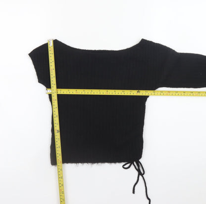Womens UK Size S PRETTYLITTLETHING Black Pullover Jumper