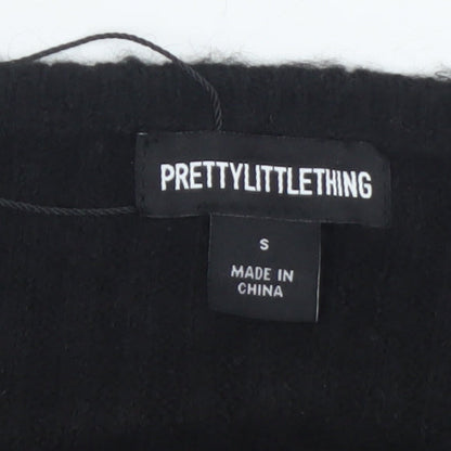 Womens UK Size S PRETTYLITTLETHING Black Pullover Jumper