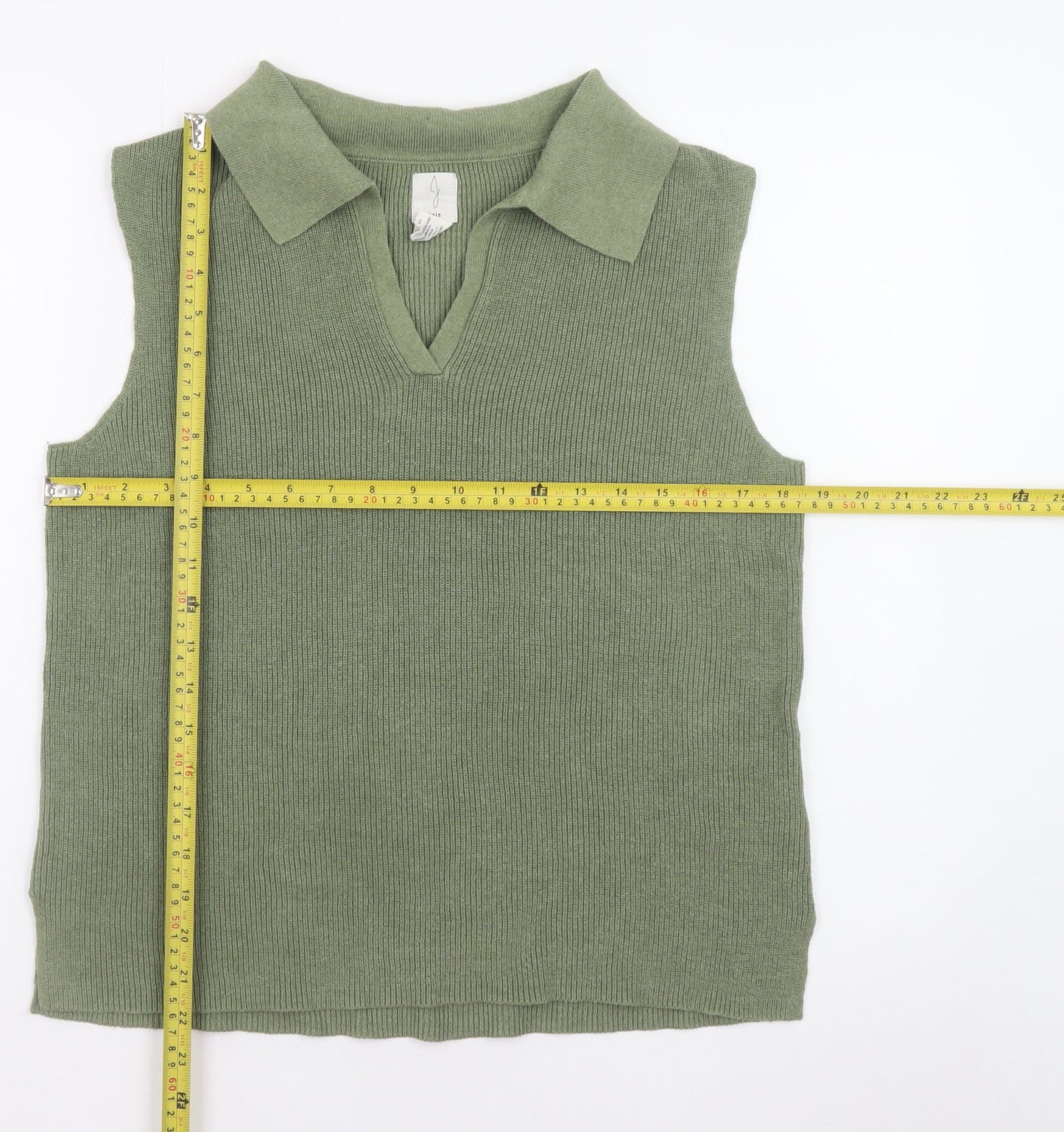 Womens UK Size M JOIE Green Basic Tank