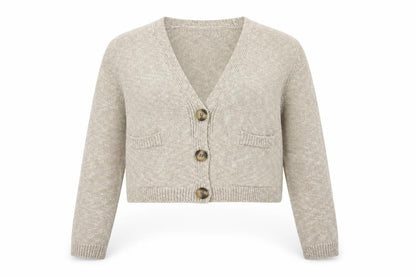 Womens UK Size S Zara Beige Cardigan Jumper