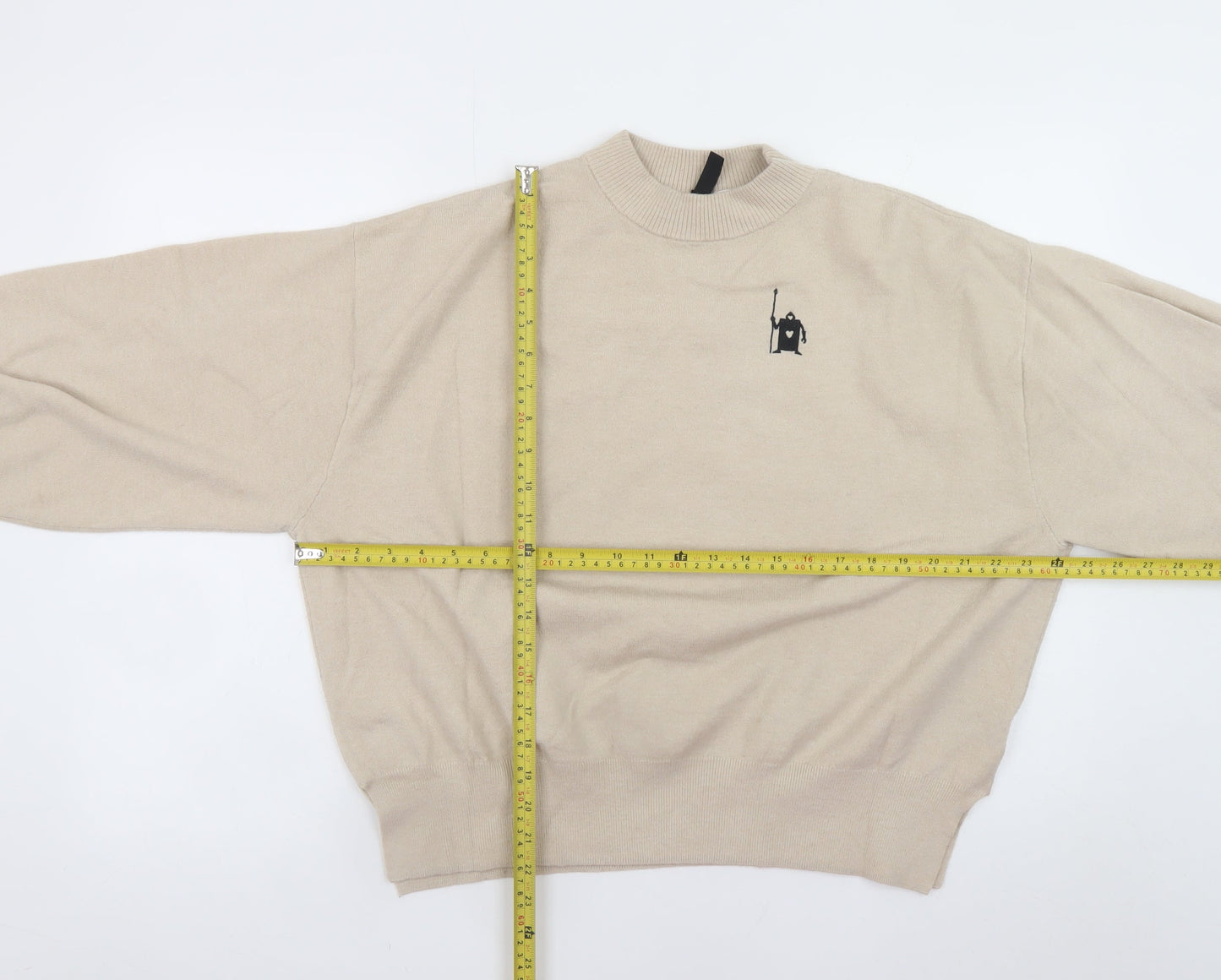 Womens UK Size S H&M Beige Pullover Jumper