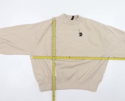 Womens UK Size S H&M Beige Pullover Jumper