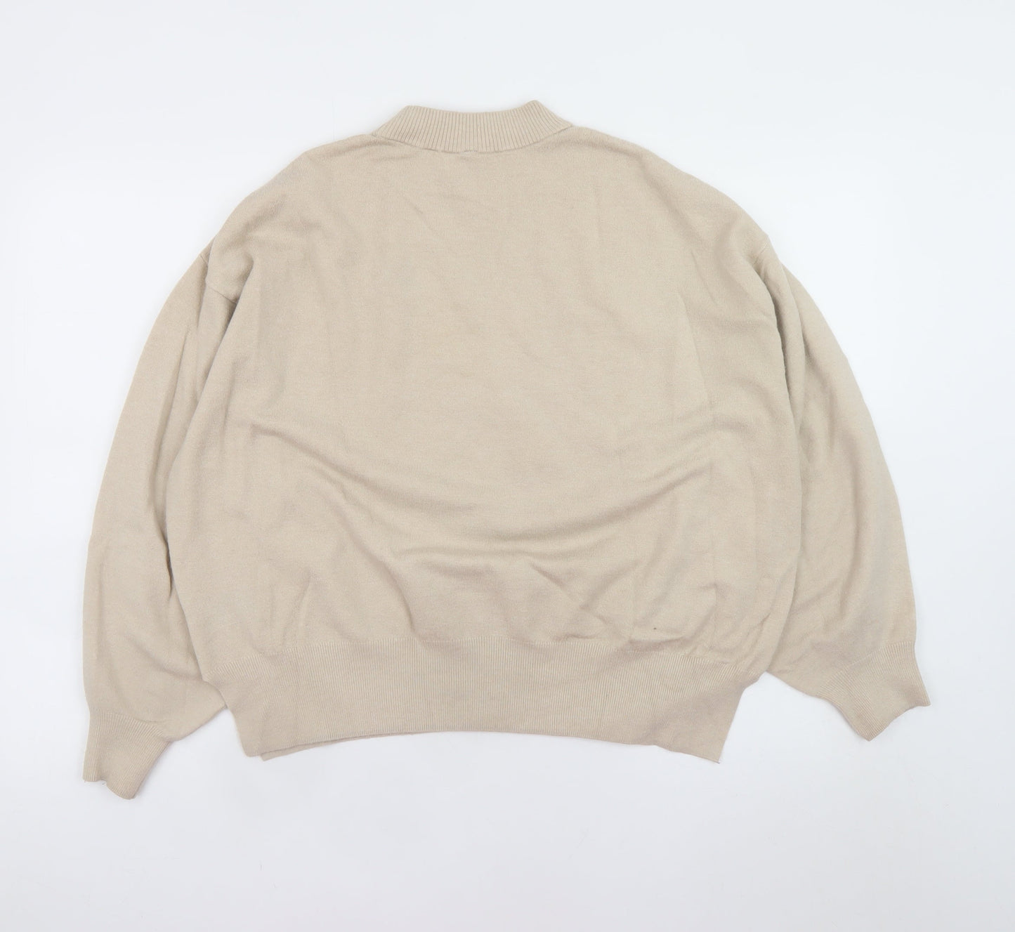 Womens UK Size S H&M Beige Pullover Jumper