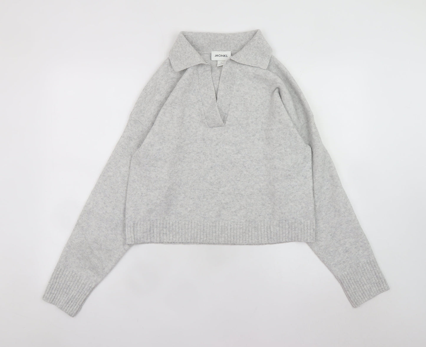 Womens UK Size S Monki Grey Pullover Jumper