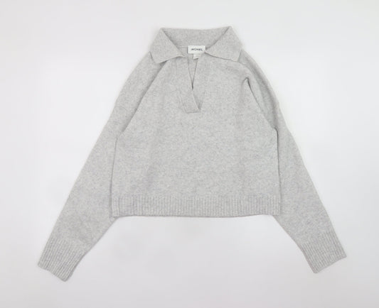 Womens UK Size S Monki Grey Pullover Jumper