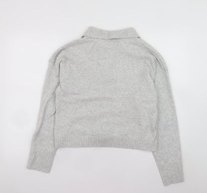 Womens UK Size S Monki Grey Pullover Jumper