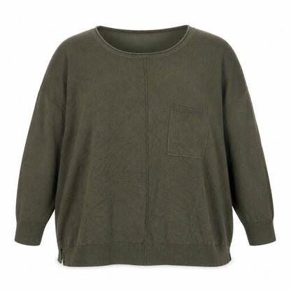 Womens UK Size 20/22 Capsule Green Pullover Jumper