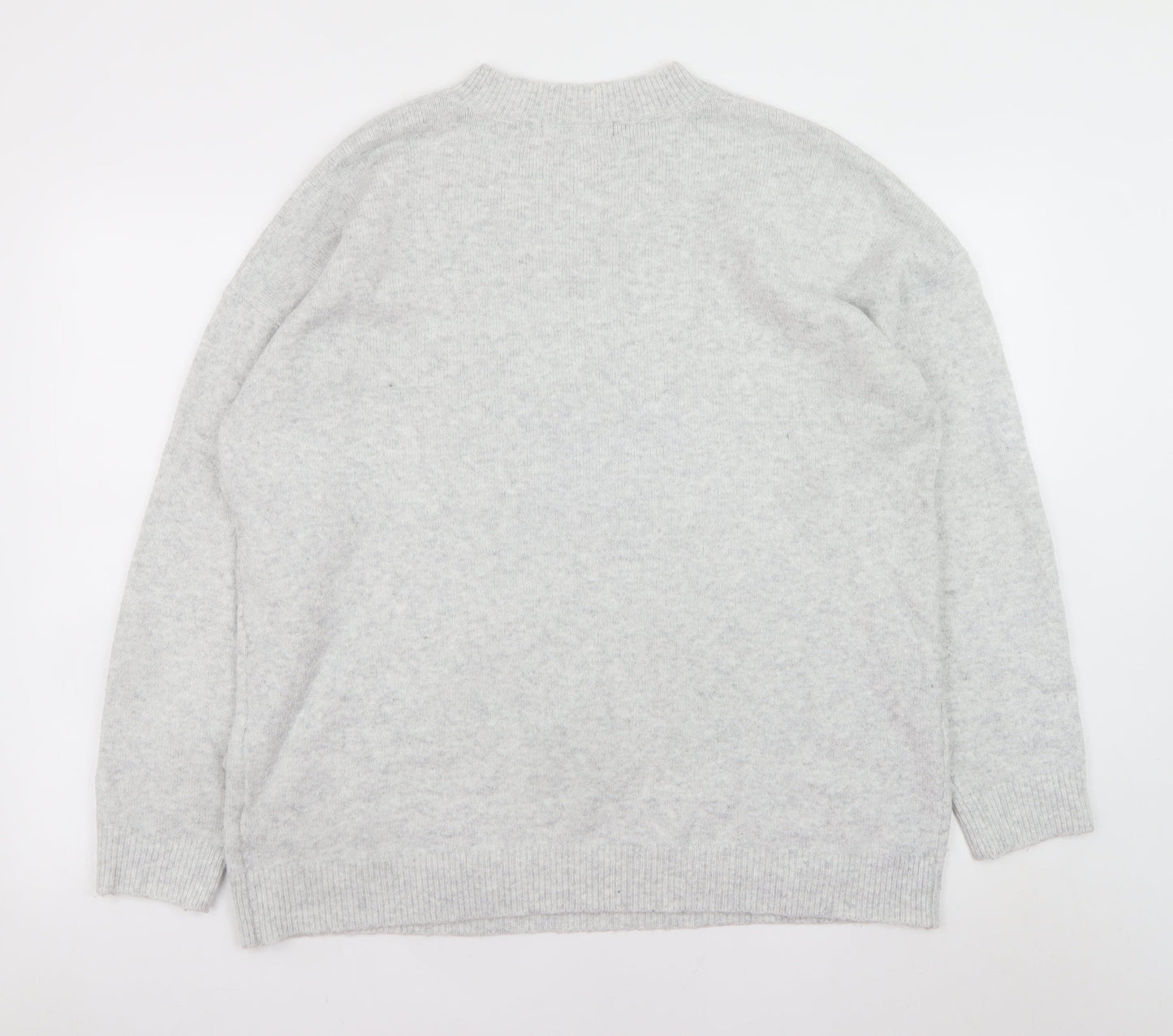 Womens UK Size L Marks and Spencer Grey Pullover Jumper