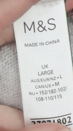 Womens UK Size L Marks and Spencer Grey Pullover Jumper