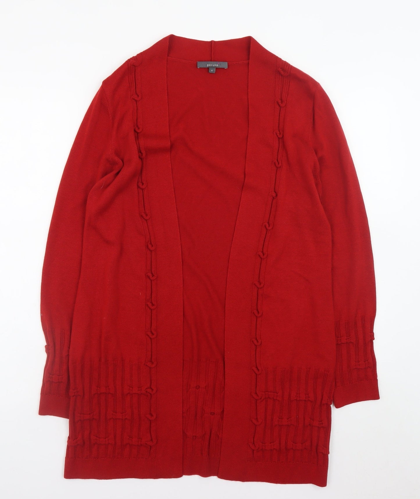 Womens UK Size 12 Marks and Spencer Red Cardigan Jumper