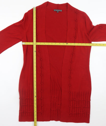 Womens UK Size 12 Marks and Spencer Red Cardigan Jumper