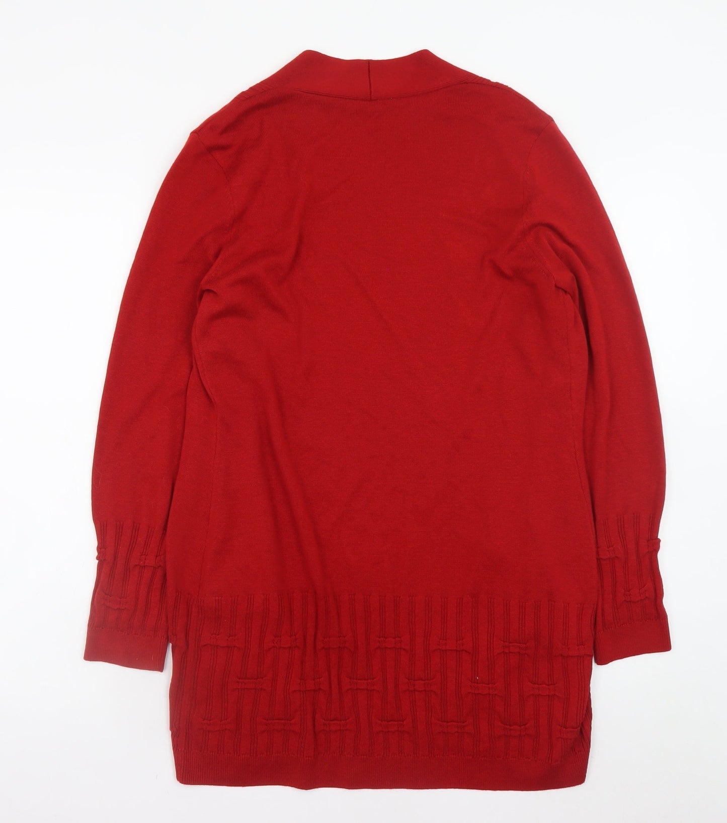 Womens UK Size 12 Marks and Spencer Red Cardigan Jumper