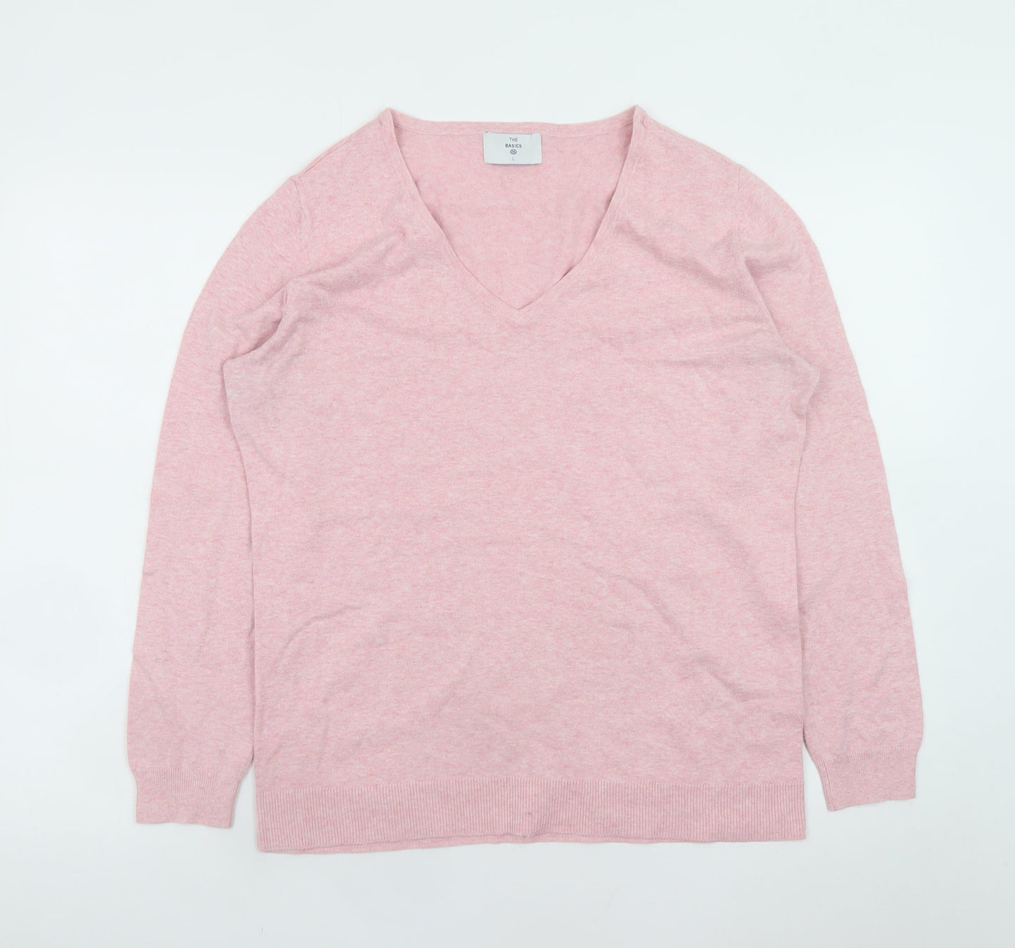 Womens UK Size L C&A Pink Pullover Jumper